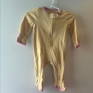 Cloud Island Yellow and Pink Footed One Piece